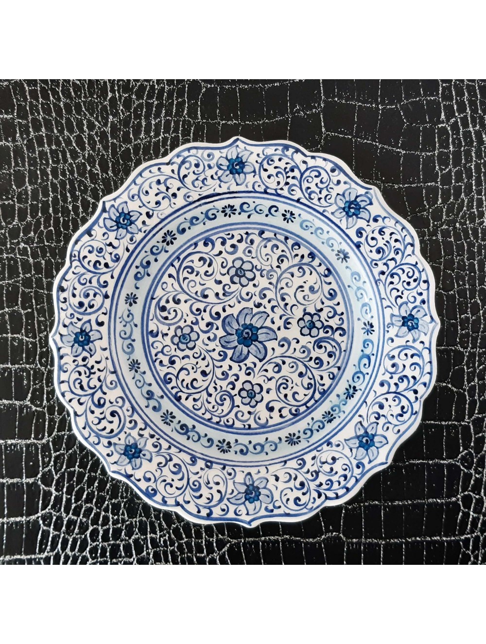 Hand Painted Ceramic Pottery Plate