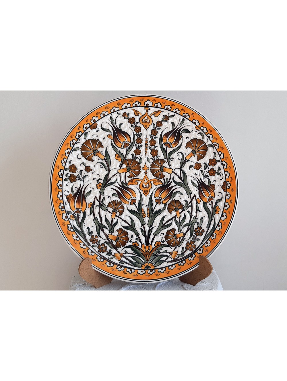 Handmade Ceramic Plate 30 cm in Diameter (12.2")